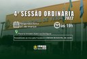 Pauta da 4ª Sessão Ordinária de 2022 Pauta da 4ª Sessão Ordinária de 2022