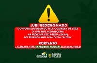 Câmara terá expediente normal na sexta-feira (04.08)