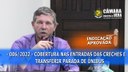 Eduardo Indica construção de cobertura na entrada das creches e, alteração de parada de ônibus Eduardo Indica construção de cobertura na entrada das creches e, alteração de parada de ônibus