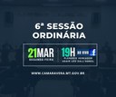 Pauta da 6ª Sessão Ordinária Pauta da 6ª Sessão Ordinária