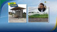 Perioto indica a construção de pontos de ônibus cobertos e notificação para limpeza de terrenos