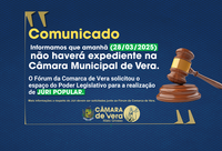 Suspensão de Atendimento no Legislativo