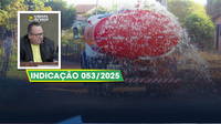Vereador indica molhação das ruas do bairro Industrial devido ao grande fluxo de veículos das obras de pavimentação